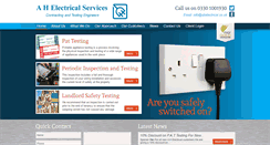 Desktop Screenshot of ahelectrical.co.uk